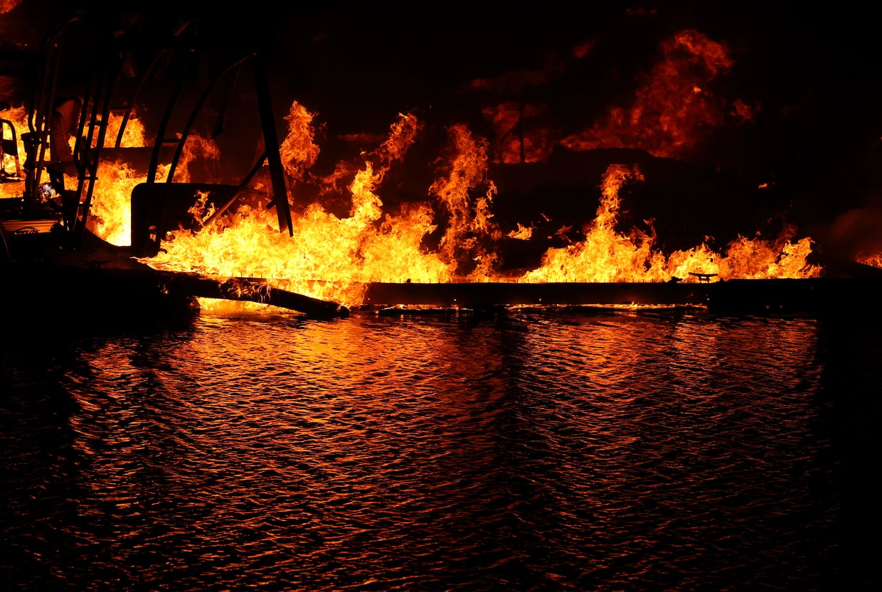 LNU Lightning Complex Fire Burns In Napa County 