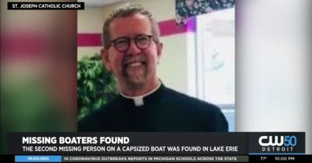 Missing Priest Body From Trenton Found in Lake Erie CBS Detroit