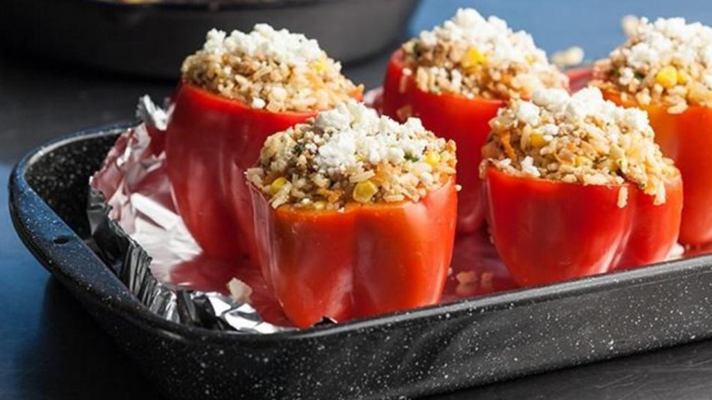Add This Secret Ingredient To Make The Best Stuffed Peppers You've
Ever Had (That's Already In Your Kitchen)