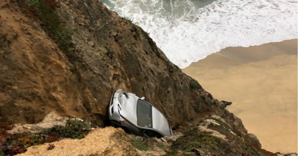 UPDATE: Driver Dies After Car Plunges Off Highway 1 Cliff In San Mateo ...