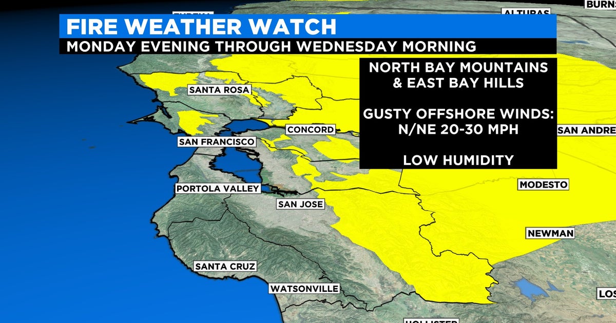 Fire Weather Watch Issued For North Bay, East Bay Hills Following Labor
