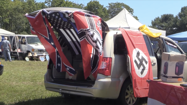 Nazi Flags Farmington Flea Market 