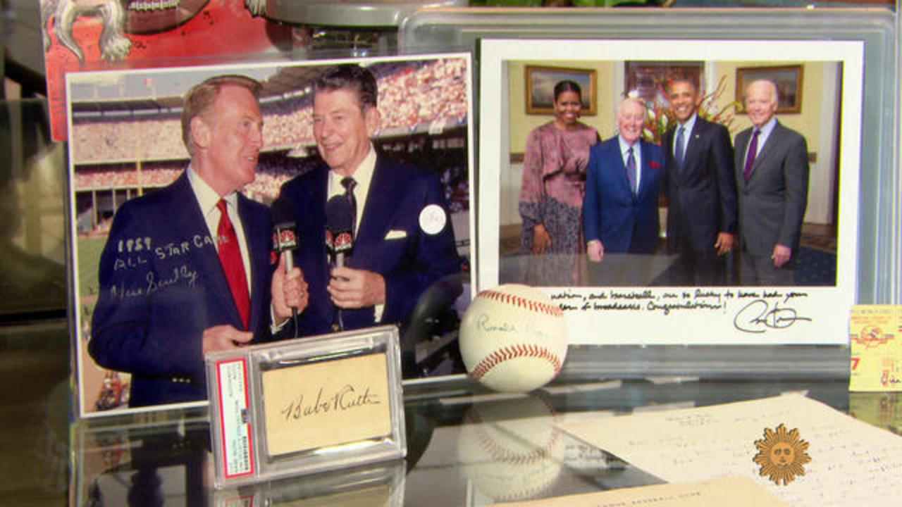 Vin Scully's treasures of baseball - CBS News