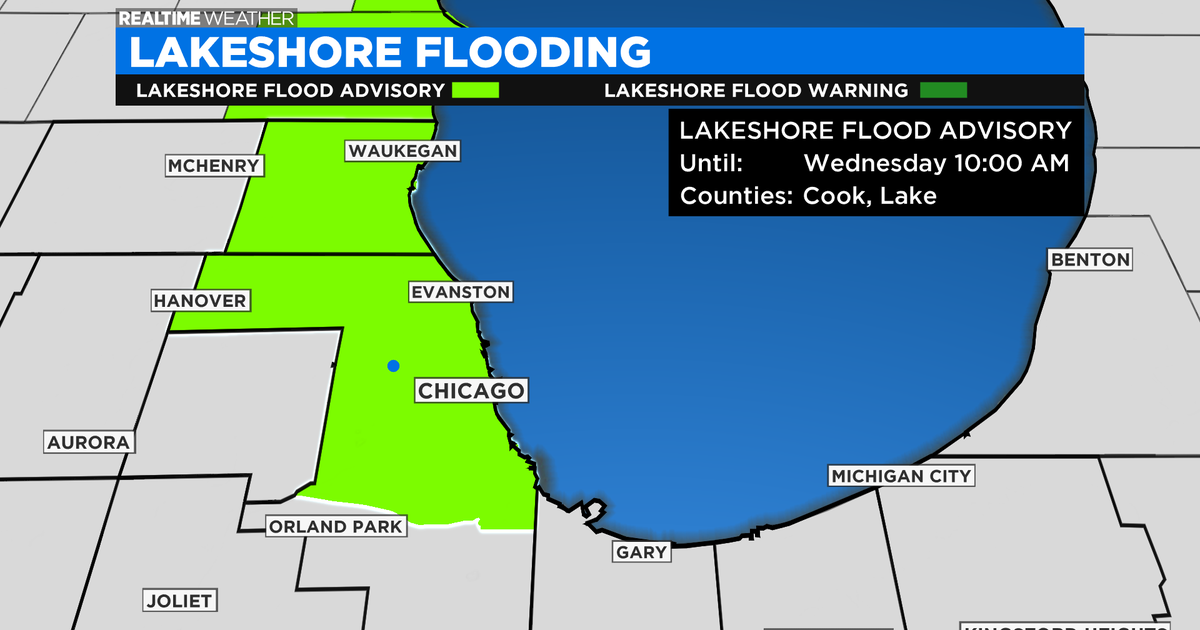 Chicago Weather: Lakeshore Flood Advisory Until Wednesday Morning - CBS ...