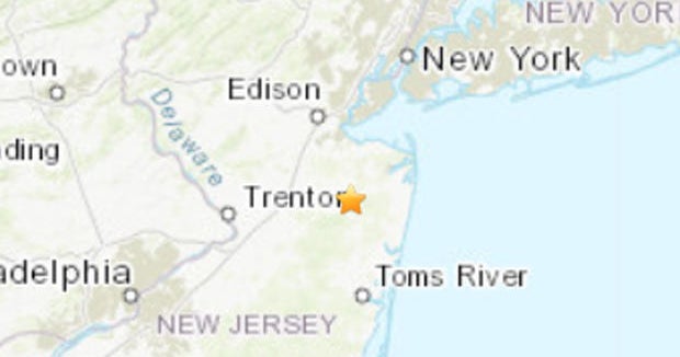 Rare earthquake strikes New Jersey, shaking reported across state CBS News