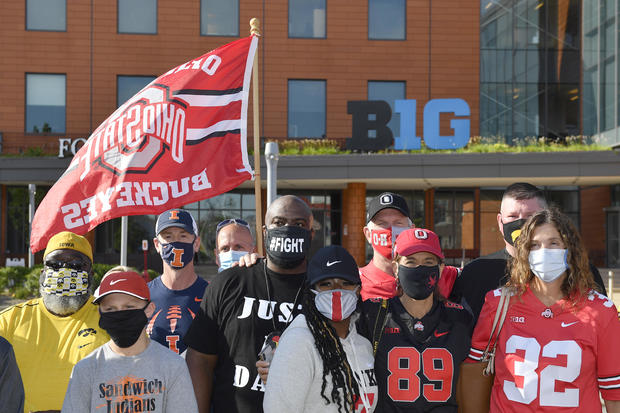 Parents of Big Ten Football Players Protest Conference Decision to Postpone Football Season 
