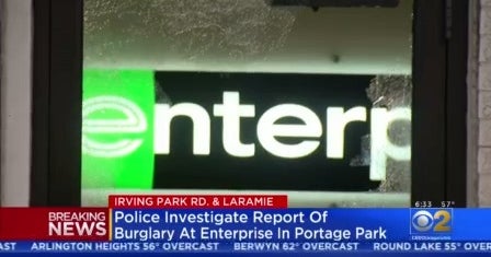 Windows Smashed At Enterprise RentACar In Portage Park CBS Chicago