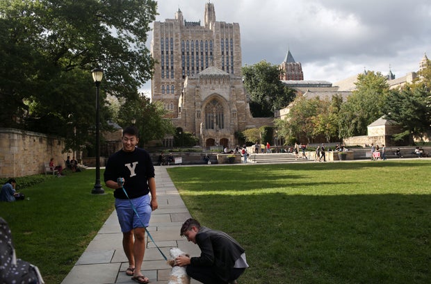 Students On Campus Of Yale University Watch Senate Hearing With Supreme Court Nominee Brett Kavanaugh And Dr. Christine Blasey Ford