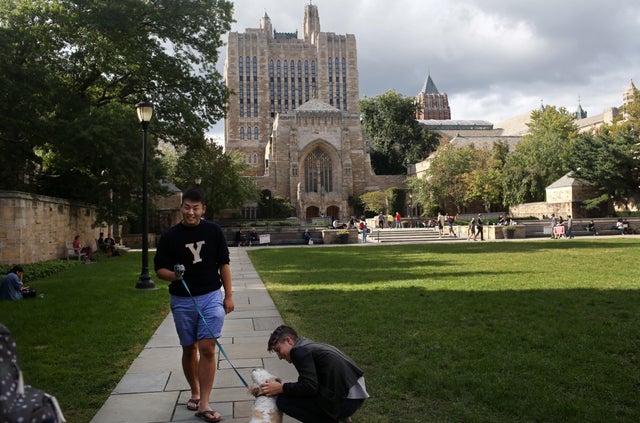 Students On Campus Of Yale University Watch Senate Hearing With Supreme Court Nominee Brett Kavanaugh And Dr. Christine Blasey Ford 