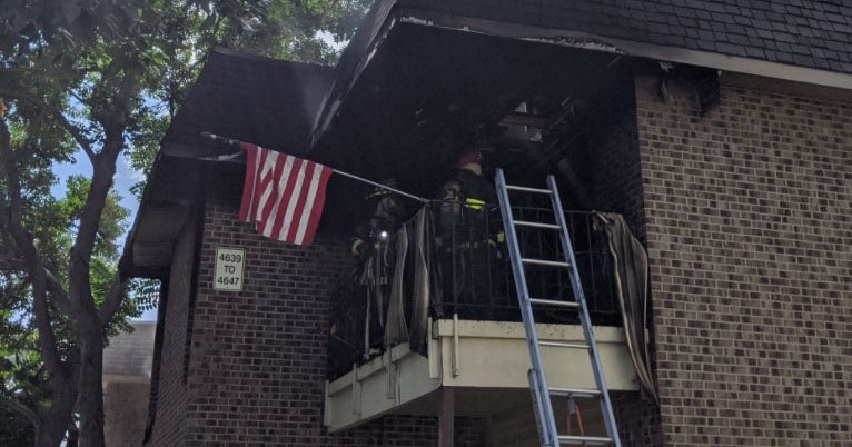 Denver Firefighters Rush To Put Out A 3rd Story Apartment Fire - CBS ...