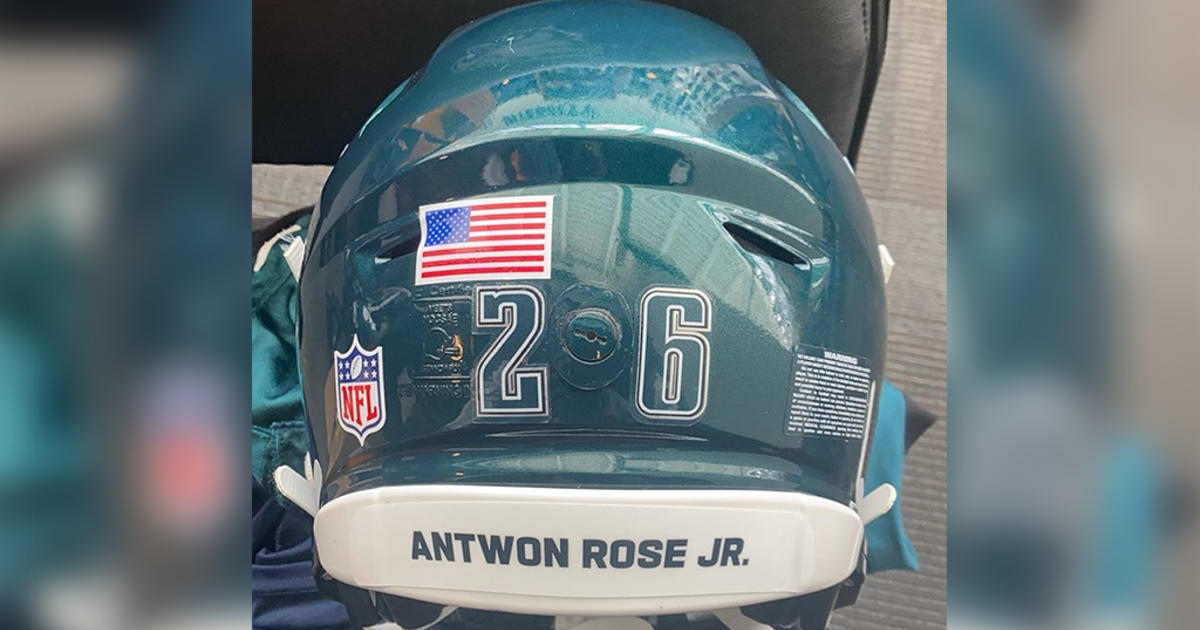 Eagles running back Miles Sanders explains his choice to honor Antwon Rose  Jr. on his helmet 