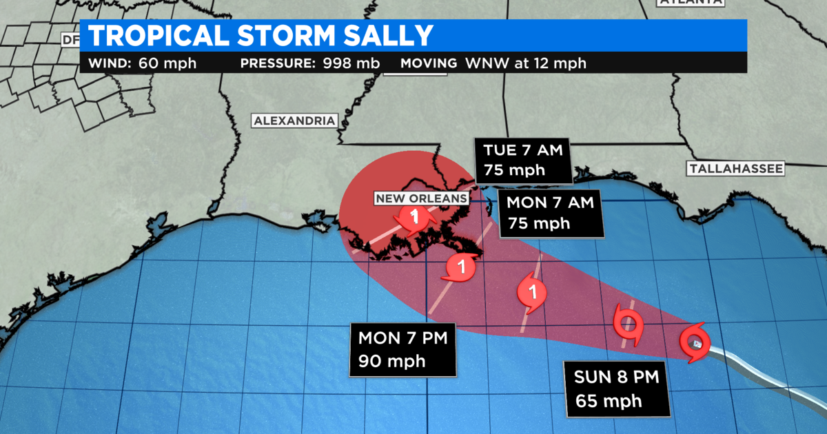 Tracking Sally Storm Expected To Make Landfall As Hurricane Cbs Dfw 7445