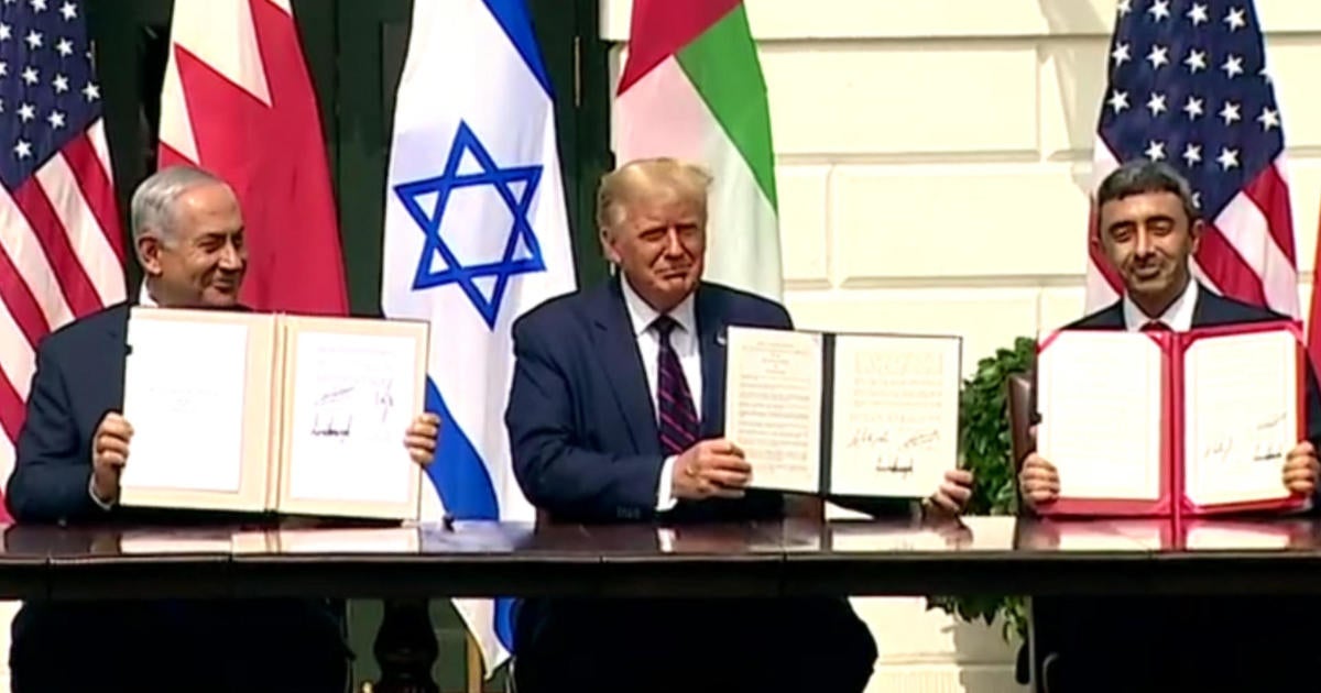 Trump hosts Israel, Bahrain and UAE for signing of historic diplomatic deals