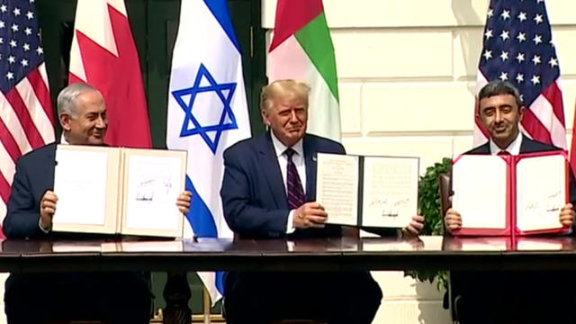 U.S. President Trump hosts leaders for Abraham Accords signing ceremony at the White House in Washington 