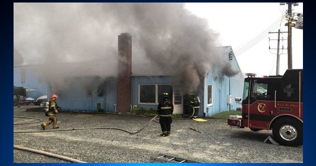 Firefighter Injured Battling Blaze At Long Point Marina In Cecil County ...