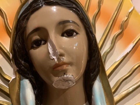 Religious Statue Vandalized
