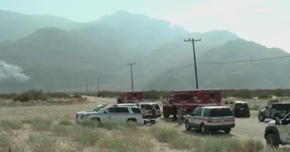 Crews Make Progress On Snow Fire Near Palm Springs - CBS Los Angeles