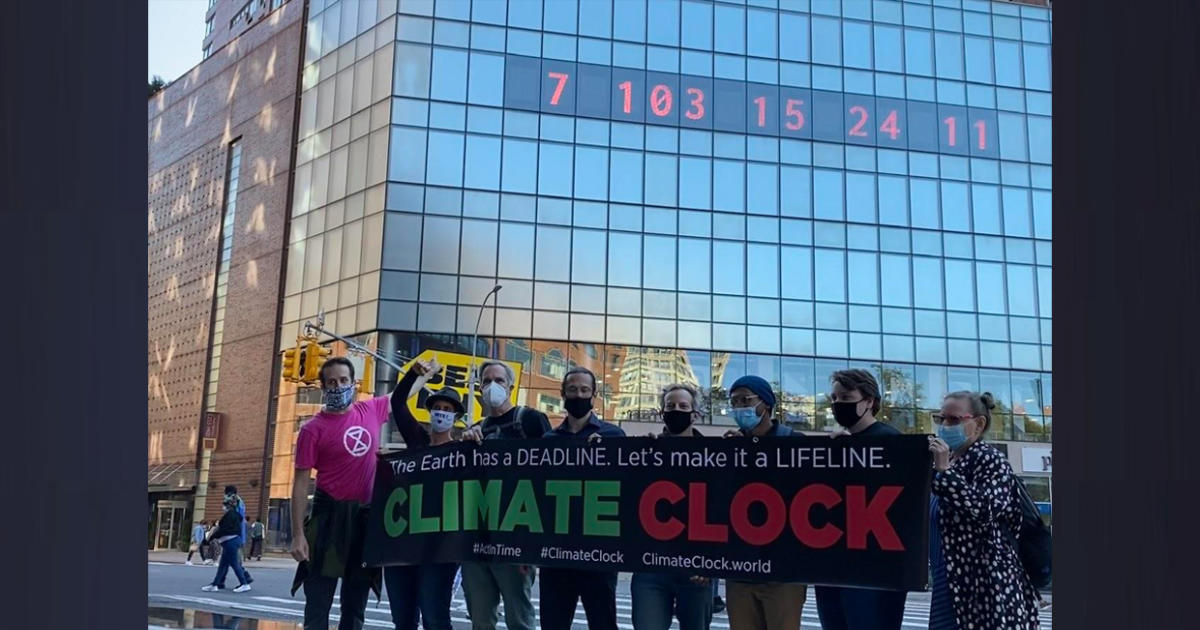 Colossal Climate Clock in New York City counts down to global deadline