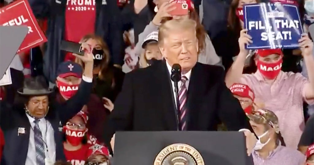 President Donald Trump Holds Rally At Pittsburgh International Airport ...