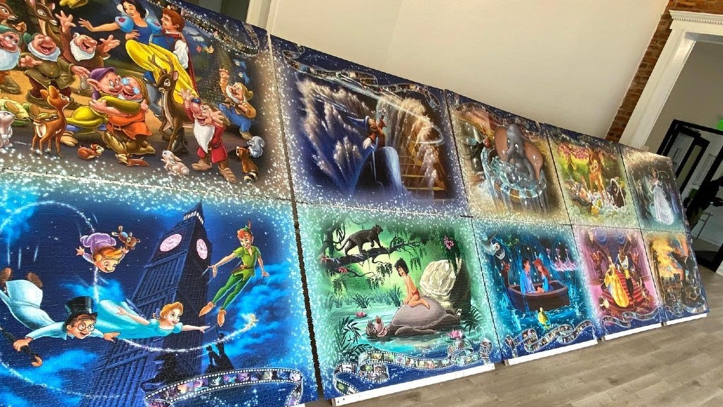 10 Families Combine To Complete 40,000Piece Puzzle For Display In