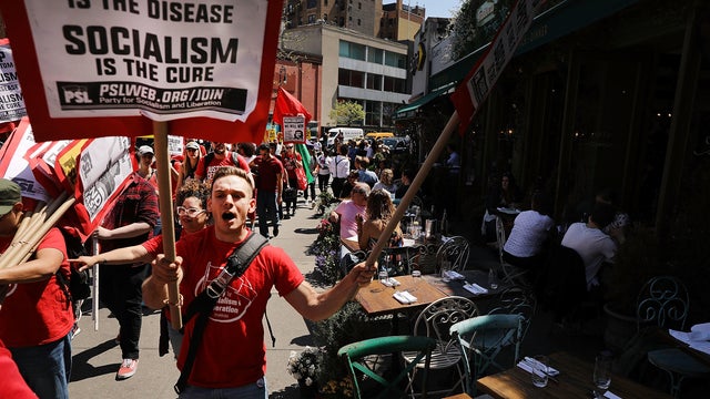 May Day March Takes Place In New York City 