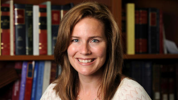 FILE PHOTO: Judge Amy Coney Barrett poses in an undated photograph obtained from Notre Dame University 