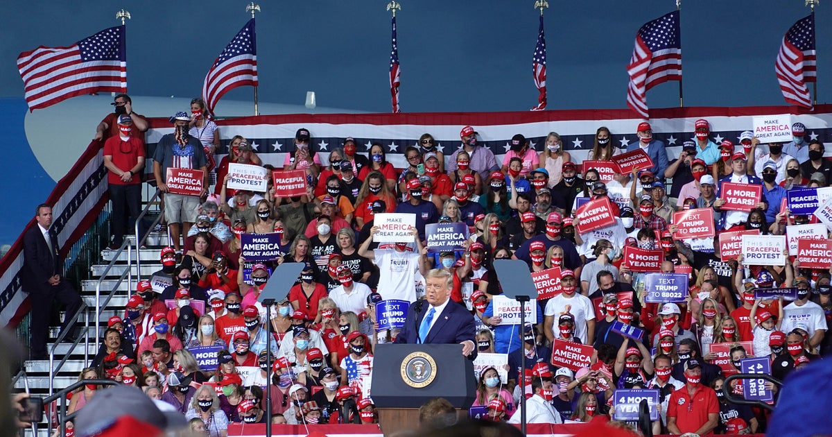 Trump focuses on law and order at Jacksonville, Florida, rally - CBS News