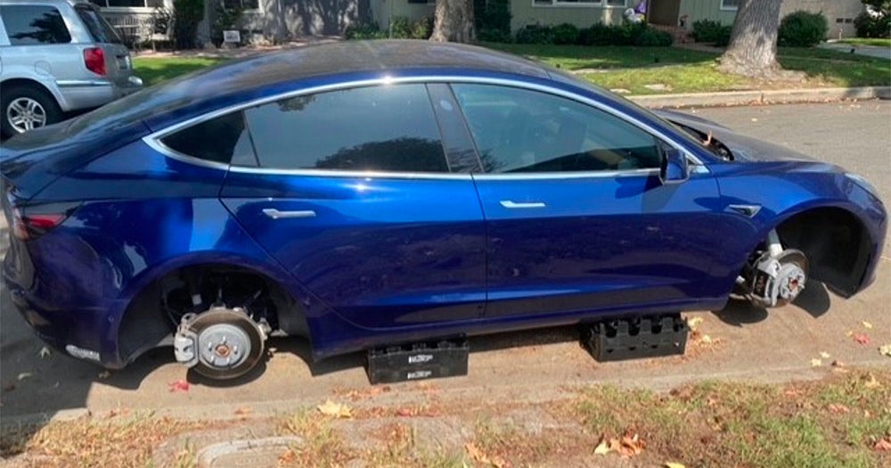 Tesla Wheels, Rims A 'Hot Commodity' In Palms, Mar Vista Areas - CBS ...