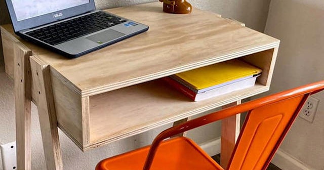 Three dads build about 200 desks to make virtual learning easier for kids at home CBS News