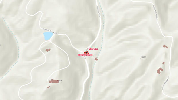 Campbell Fire map 