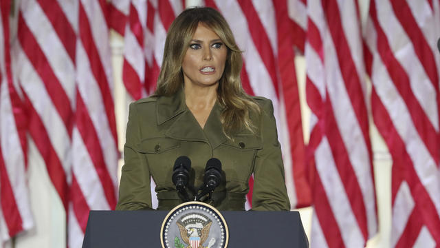 First Lady Melania Trump Speaks During Republican National Convention 