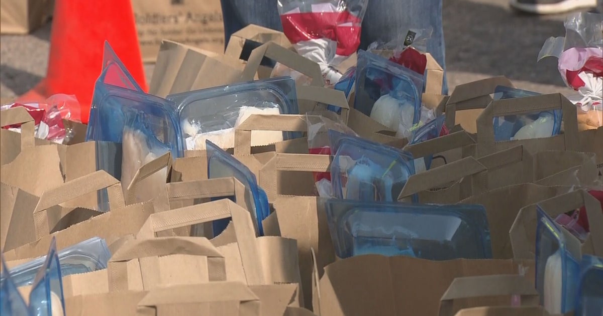 Soldiers' Angels Distributes 2 Weeks Of Food To Veterans In Need CBS
