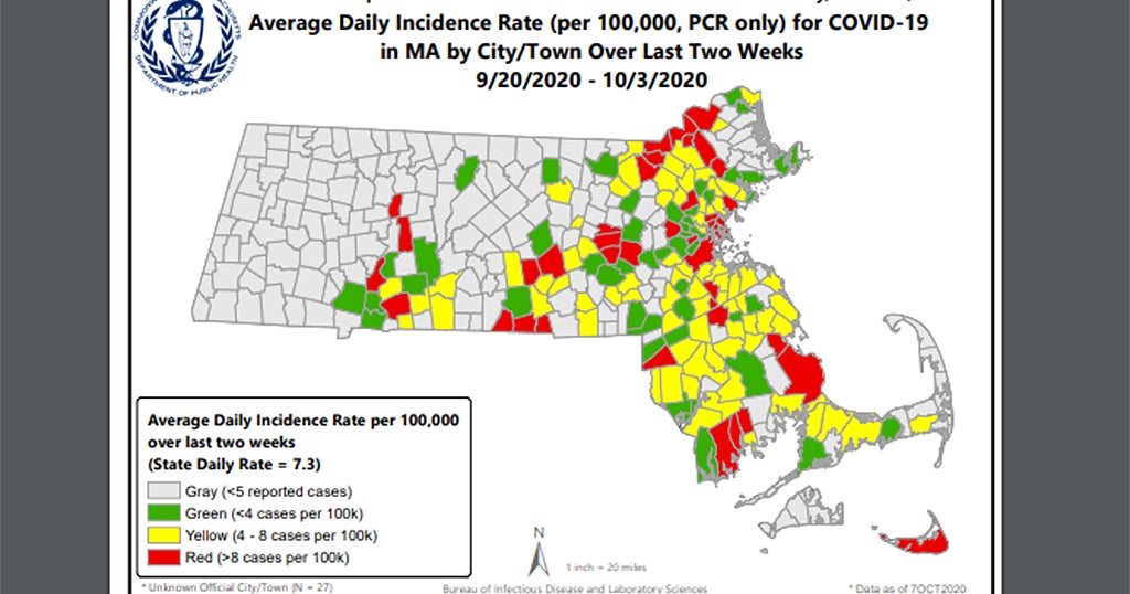 40 Communities At High Risk For Coronavirus In Massachusetts CBS Boston