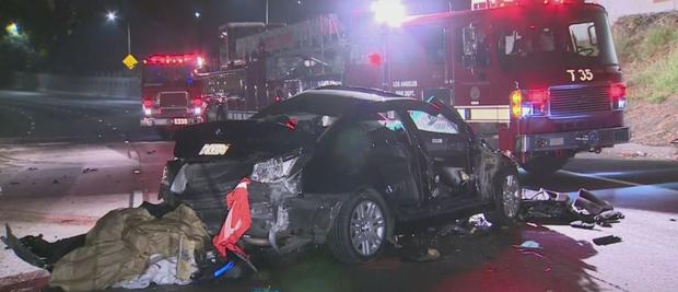 One Killed, One Hurt In Wrong-Way Wreck On 101 Freeway 