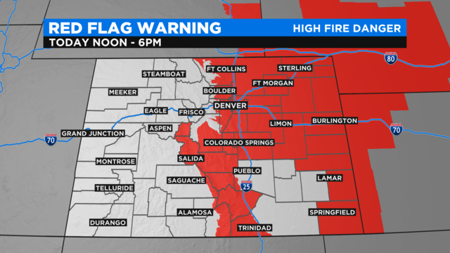 Denver Weather More Wind Means More Critical Fire Danger CBS