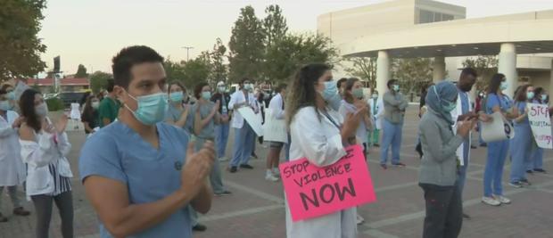 Protesters Rally After LA Deputy Shoots Patient In Torrance Hospital 