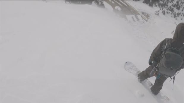 avalanche snowboarder 
