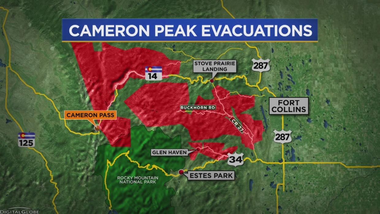 Cameron Peak Fire Is Now Largest Wildfire In Colorado History Cbs