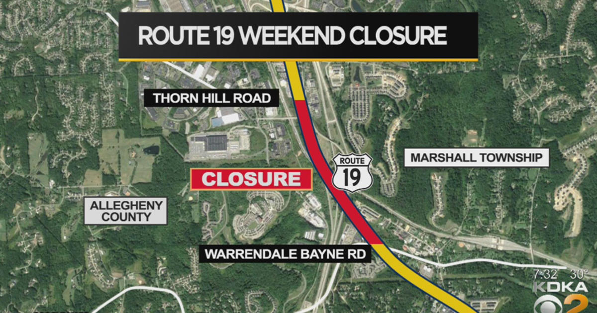 Crews Partially Close Route 19 In North Hills Area For The Weekend ...