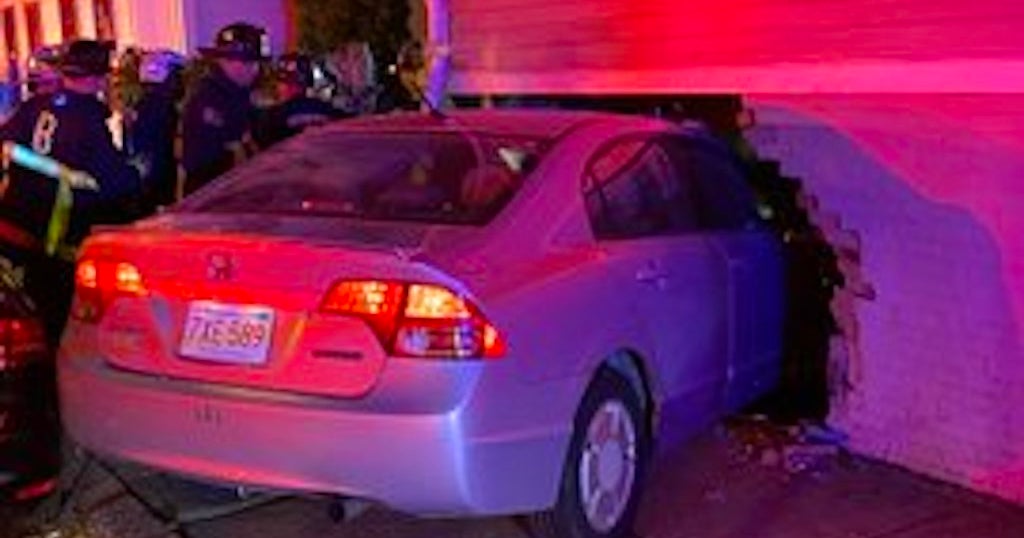Car Crashes Into South Boston Building, 17 People Evacuated - CBS Boston