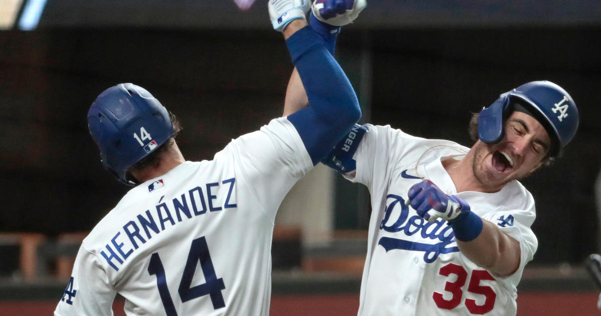 CLEARANCE Kiké Hernández and Cody Bellinger Celebration 