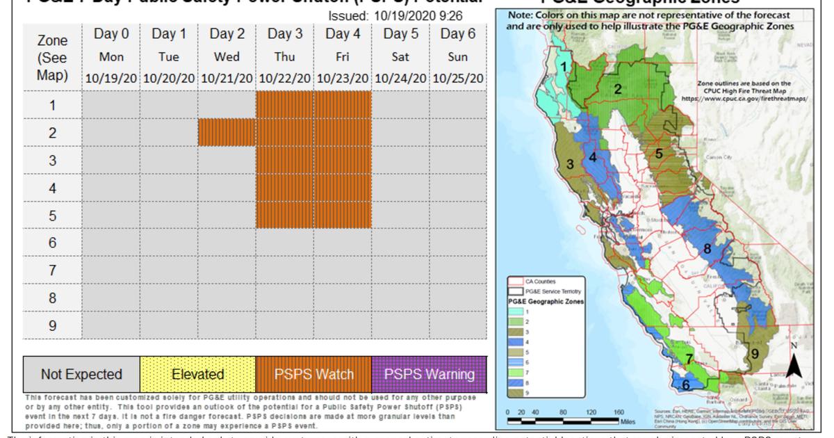 PG&E Warns Of Possible New Public Safety Power Shutoffs This Week - CBS ...