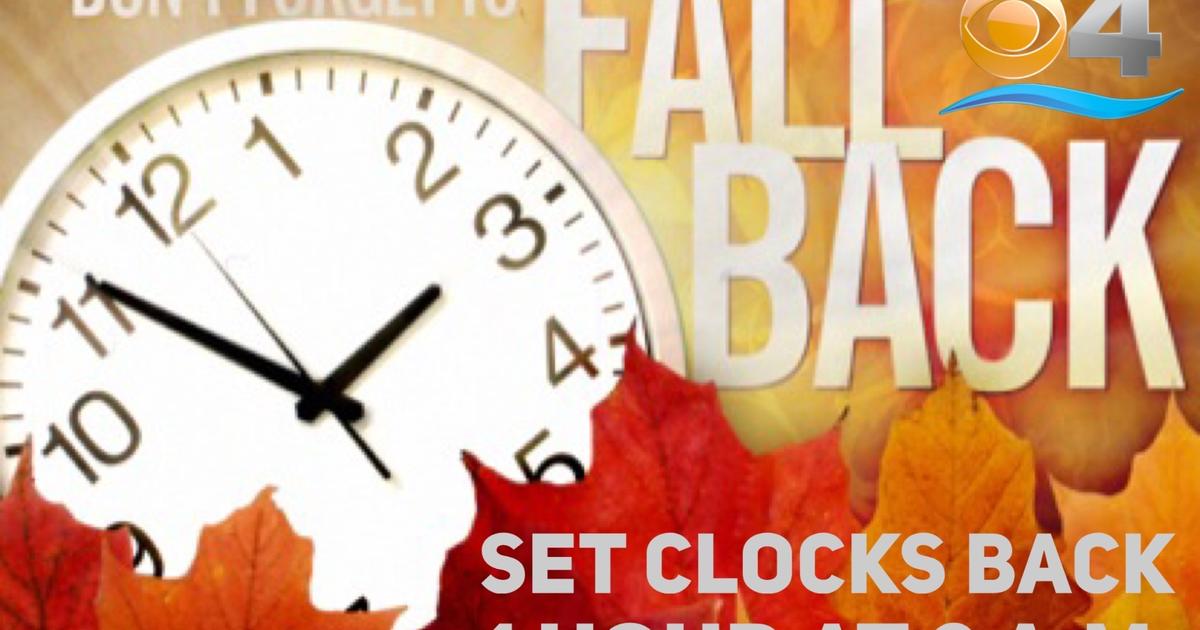 Time To "Fall Back" As Daylight Saving Time Ends This Weekend CBS Miami