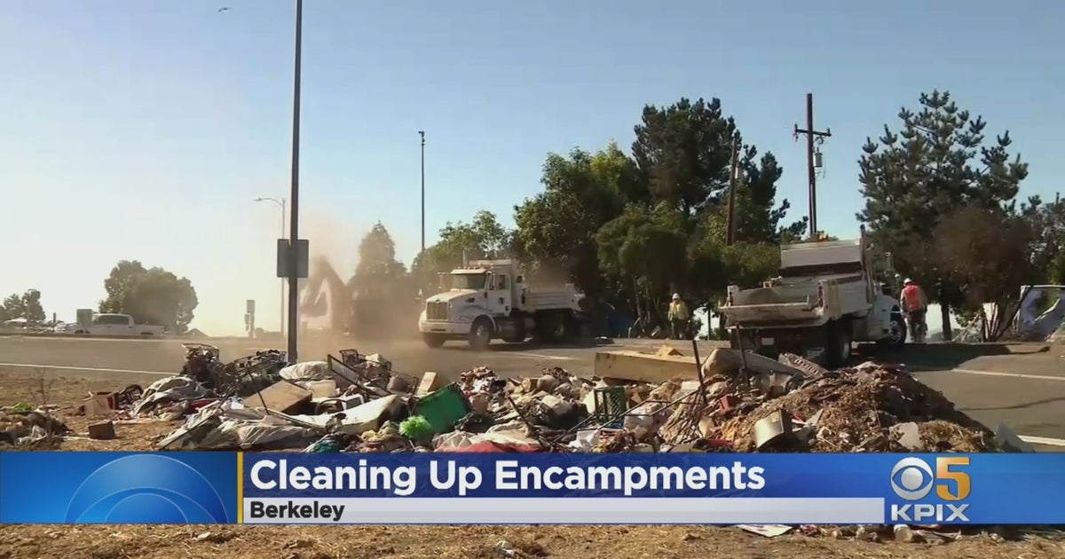 City Of Berkeley Hauls 35 Tons Of Trash, Debris From Homeless Encampments Along I80 CBS San