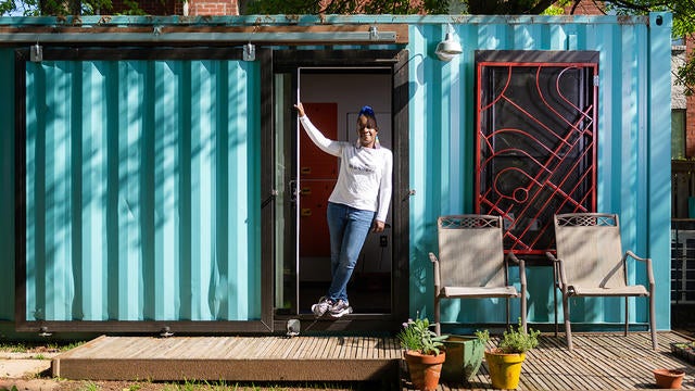 Building equitable shipping container spaces