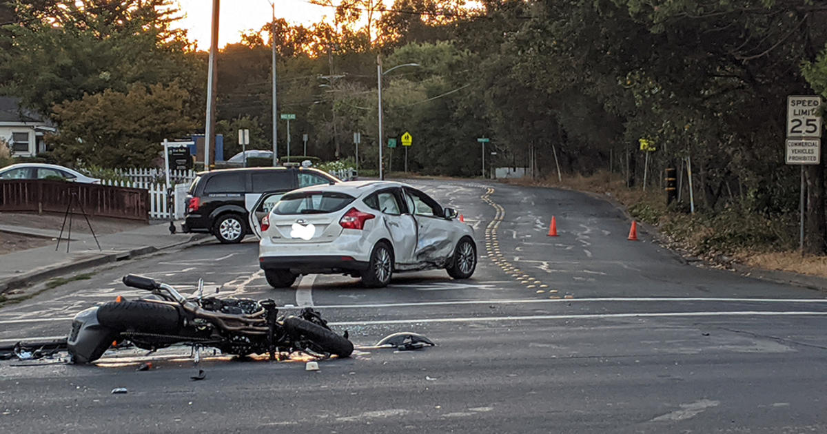 Motorcyclist Killed In Morning Collision With Car In Santa Rosa - CBS ...