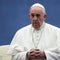 Pope Francis during Urbi et Orbi blessing in a desert Saint Peter's Square 