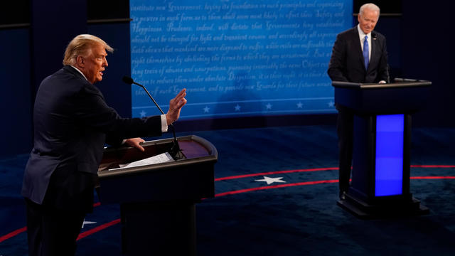 Donald Trump And Joe Biden Participate In Final Debate Before Presidential Election 