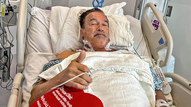 Arnold Schwarzenegger in Hospital Following Heart Surgery 