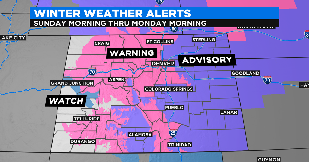 Denver Weather: Arctic Blast With Snow And Record Cold On Sunday - CBS ...